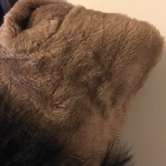 Yaoyao genuine leather gloves with fur trim - Picture 4 of 6